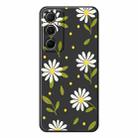 For Samsung Galaxy S22 Ultra 5G F Series Minimalist TPU Creative Painted Phone Case(Black A1085) - 1