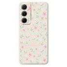 For Samsung Galaxy S22+ 5G F Series Minimalist TPU Creative Painted Phone Case(White A1094) - 1