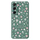 For Samsung Galaxy S21 Ultra 5G F Series Minimalist TPU Creative Painted Phone Case(Green A1094) - 1