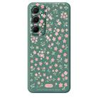 For Samsung Galaxy S22+ 5G G Series Minimalist TPU Creative Painted Phone Case(Green A1101) - 1