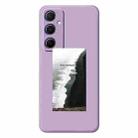 For Samsung Galaxy S22+ 5G G Series Minimalist TPU Creative Painted Phone Case(Purple A1106) - 1