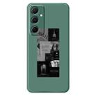 For Samsung Galaxy S22+ 5G G Series Minimalist TPU Creative Painted Phone Case(Green A1110) - 1