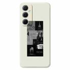 For Samsung Galaxy S22+ 5G G Series Minimalist TPU Creative Painted Phone Case(White A1110) - 1
