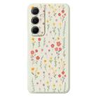 For Samsung Galaxy S21 5G G Series Minimalist TPU Creative Painted Phone Case(White A1112) - 1