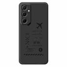 For Samsung Galaxy S21 Ultra 5G G Series Minimalist TPU Creative Painted Phone Case(Black A1111) - 1