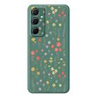 For Samsung Galaxy S21 Ultra 5G G Series Minimalist TPU Creative Painted Phone Case(Green A1112) - 1