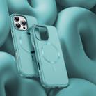 For iPhone 16 Pro Imitation Original CD Texture Magsafe PC Hybrid TPU Phone Case(Light Blue) - 2