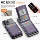 JEEHOOD J06 British Style RFID Magnetic Card Bag(Purple) - 2
