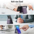 JEEHOOD J06 British Style RFID Magnetic Card Bag(Purple) - 3