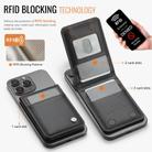JEEHOOD J06 British Style RFID Magnetic Card Bag(Black) - 2