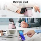 JEEHOOD J06 British Style RFID Magnetic Card Bag(Pink) - 3