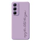 For Samsung Galaxy A26 5G B Series Minimalist TPU Creative Painted Phone Case(Purple A1004) - 1
