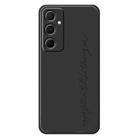 For Samsung Galaxy A15 4G / 5G B Series Minimalist TPU Creative Painted Phone Case(Black A1004) - 1