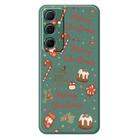 For Samsung Galaxy A22 5G B Series Minimalist TPU Creative Painted Phone Case(Green A0997) - 1