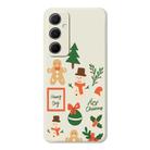 For Samsung Galaxy A12 B Series Minimalist TPU Creative Painted Phone Case(White A0996) - 1