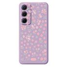 For Samsung Galaxy A15 4G / 5G G Series Minimalist TPU Creative Painted Phone Case(Purple A1101) - 1