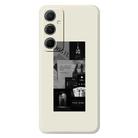 For Samsung Galaxy A55 5G G Series Minimalist TPU Creative Painted Phone Case(White A1110) - 1