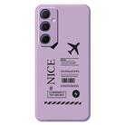 For Samsung Galaxy A23 5G / 4G G Series Minimalist TPU Creative Painted Phone Case(Purple A1111) - 1