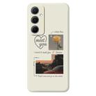 For Samsung Galaxy A14 4G / 5G G Series Minimalist TPU Creative Painted Phone Case(White A1107) - 1