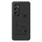 For Samsung Galaxy A22 4G G Series Minimalist TPU Creative Painted Phone Case(Black A1111) - 1