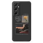 For Samsung Galaxy A32 4G G Series Minimalist TPU Creative Painted Phone Case(Black A1107) - 1