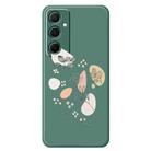 For Samsung Galaxy A06 5G / 4G F Series Minimalist TPU Creative Painted Phone Case(Green A1089) - 1
