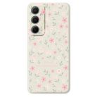 For Samsung Galaxy A36 5G F Series Minimalist TPU Creative Painted Phone Case(White A1094) - 1
