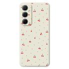 For Samsung Galaxy A13 5G F Series Minimalist TPU Creative Painted Phone Case(White A1096) - 1