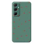 For Samsung Galaxy A12 F Series Minimalist TPU Creative Painted Phone Case(Green A1096) - 1