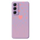 For Samsung Galaxy A15 4G / 5G E Series Minimalist TPU Creative Painted Phone Case(Purple A1072) - 1