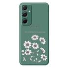 For Samsung Galaxy A35 5G E Series Minimalist TPU Creative Painted Phone Case(Green A1083) - 1