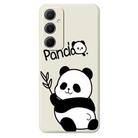 For Samsung Galaxy A23 5G / 4G E Series Minimalist TPU Creative Painted Phone Case(White A1073) - 1