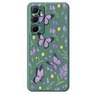 For Samsung Galaxy A53 5G E Series Minimalist TPU Creative Painted Phone Case(Green A1061) - 1