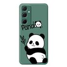 For Samsung Galaxy A33 5G E Series Minimalist TPU Creative Painted Phone Case(Green A1073) - 1