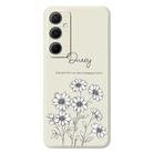 For Samsung Galaxy A12 E Series Minimalist TPU Creative Painted Phone Case(White A1083) - 1