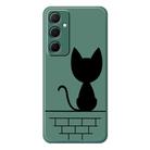For Samsung Galaxy A15 4G / 5G D Series Minimalist TPU Creative Painted Phone Case(Green A1052) - 1