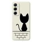 For Samsung Galaxy A24 5G / 4G D Series Minimalist TPU Creative Painted Phone Case(White A1052) - 1