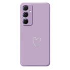 For Samsung Galaxy A23 5G / 4G D Series Minimalist TPU Creative Painted Phone Case(Purple A1044) - 1