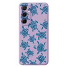 For Samsung Galaxy A23 5G / 4G D Series Minimalist TPU Creative Painted Phone Case(Purple A1047) - 1