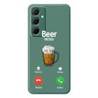 For Samsung Galaxy A26 5G C Series Minimalist TPU Creative Painted Phone Case(Green A1021) - 1