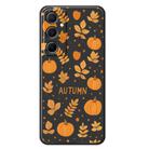 For Samsung Galaxy A35 5G C Series Minimalist TPU Creative Painted Phone Case(Black A1032) - 1