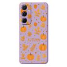 For Samsung Galaxy A24 5G / 4G C Series Minimalist TPU Creative Painted Phone Case(Purple A1032) - 1