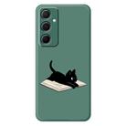 For Samsung Galaxy A13 5G C Series Minimalist TPU Creative Painted Phone Case(Green A1013) - 1