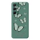 For iPhone 13 Pro Max A Series Minimalist TPU Creative Painted Phone Case(Green A0979) - 1