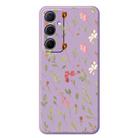 For iPhone 13 Pro Max A Series Minimalist TPU Creative Painted Phone Case(Purple A0953) - 1