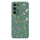 For iPhone 12 Pro Max A Series Minimalist TPU Creative Painted Phone Case(Green A0953) - 1