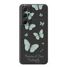For iPhone 11 Pro Max A Series Minimalist TPU Creative Painted Phone Case(Black A0979) - 1