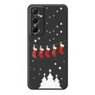 For iPhone 11 Pro Max A Series Minimalist TPU Creative Painted Phone Case(Black A0942) - 1