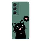 For iPhone 13 Pro Max C Series Minimalist TPU Creative Painted Phone Case(Green A1036) - 1