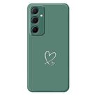 For iPhone 13 Pro Max D Series Minimalist TPU Creative Painted Phone Case(Green A1044) - 1